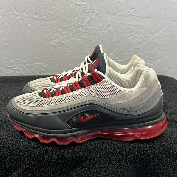 ?? NIKE Air Max 24-7 Shoes Volt Black Red Gray 397252-001 2010 Men Sz 11.5 - E main image 6